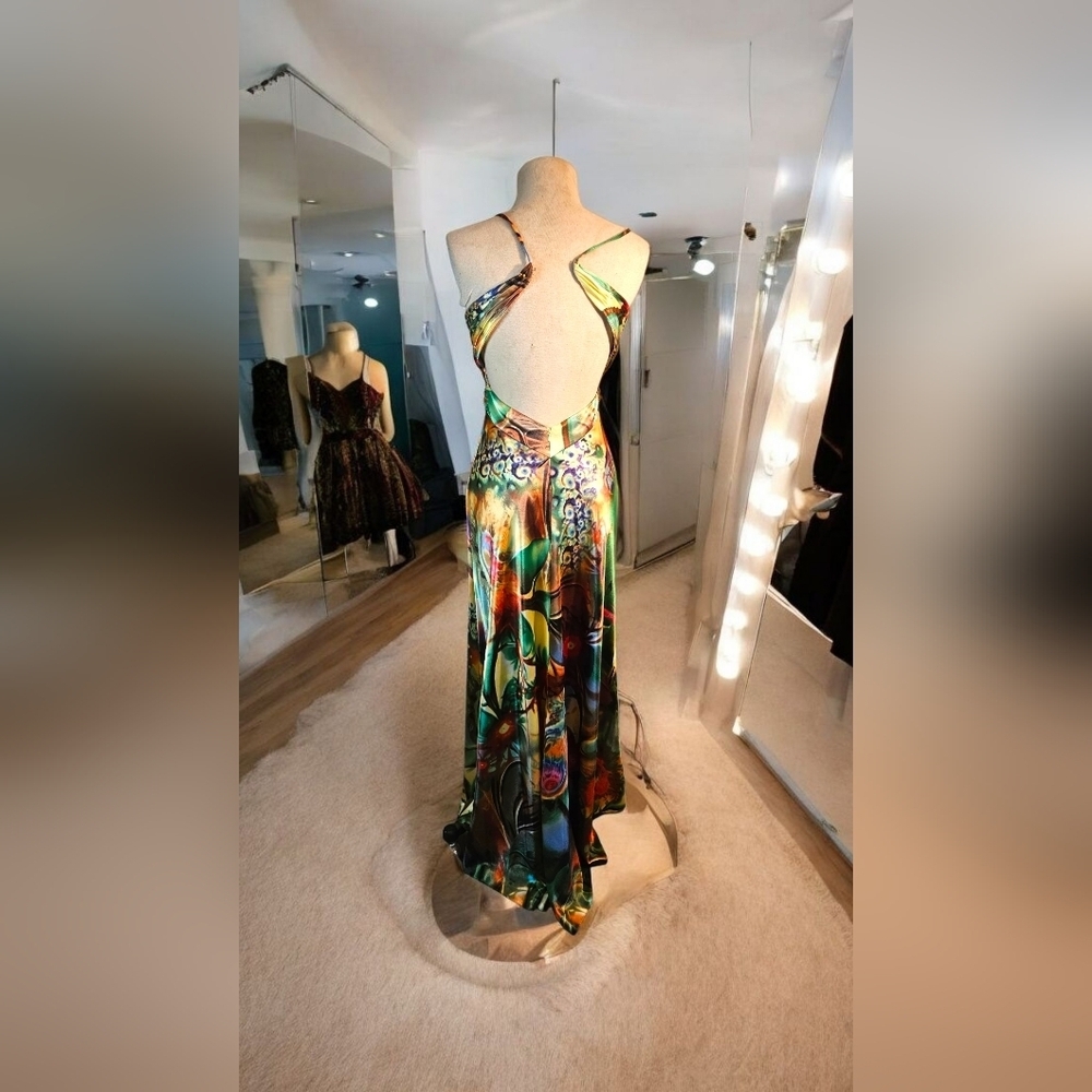 Tropical Floral Print Dress - Picture 4 of 12
